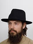Шляпа STETSON арт. 2198138 FEDORA WOOLFELT (черный)